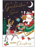 Grandchildren Christmas card - Jonny Javelin Christmas card