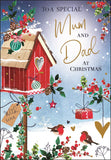 Mum & Dad Christmas card - Jonny Javelin Christmas card