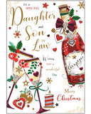 Daughter & Son-in-Law Christmas card - Jonny Javelin Christmas card