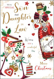 Son & Daughter-in-Law Christmas card - Jonny Javelin Christmas card