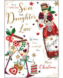 Son & Daughter-in-Law Christmas card - Jonny Javelin Christmas card