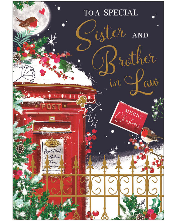 Sister & Brother in Law Christmas card - Jonny Javelin Christmas card