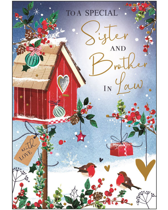 Sister & Brother-in-Law Christmas card - Jonny Javelin Christmas card
