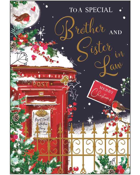 Brother & Sister-in-Law Christmas card - Jonny Javelin Christmas card