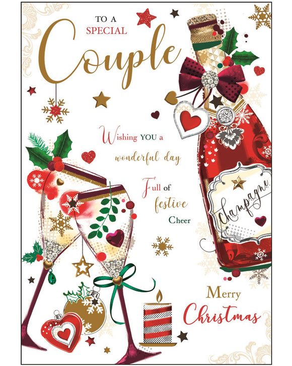 Special Couple Christmas card - Jonny Javelin Christmas card