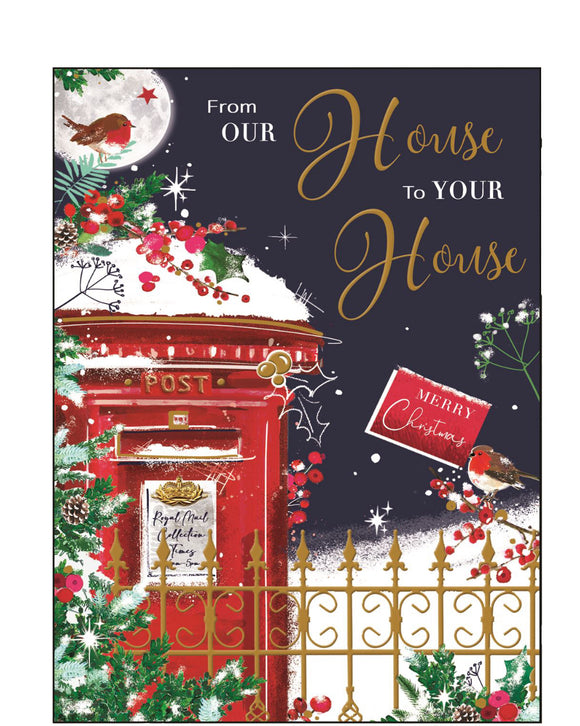 From Our House to Your House - Jonny Javelin Christmas card