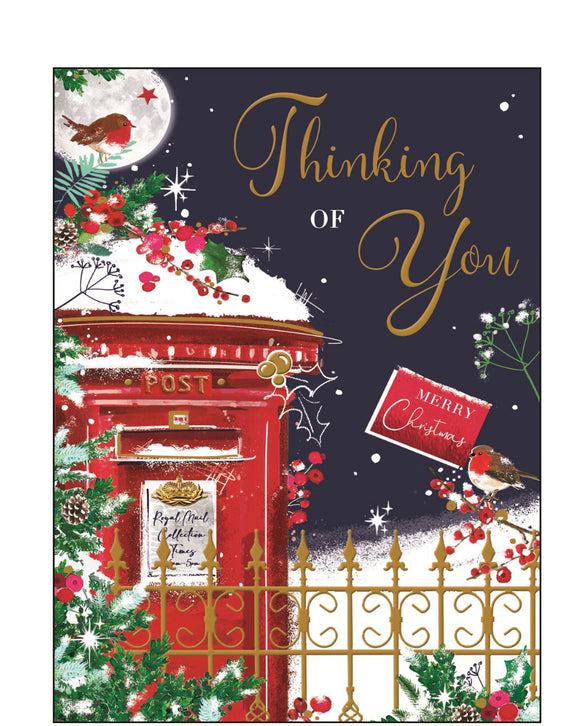 Thinking of You at Christmas card - Jonny Javelin Christmas card