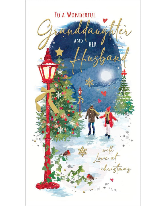 Granddaughter & Husband - Jonny Javelin Christmas card