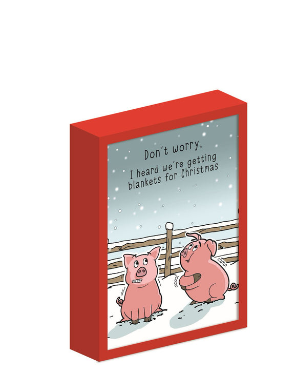 Twizzler Humour - Box of 8 Christmas cards