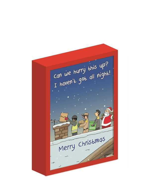 Twizzler Humour - Box of 8 Christmas cards