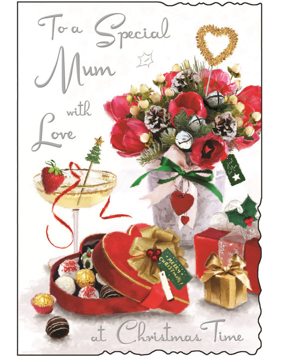 Mum Christmas card - Jonny Javelin Christmas card