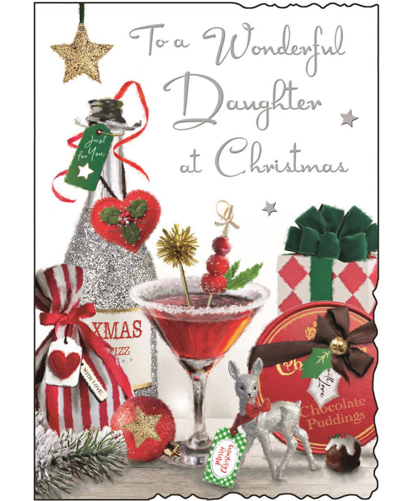 Daughter Christmas card - Jonny Javelin Christmas card