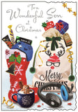 Son Christmas card - Jonny Javelin Christmas card