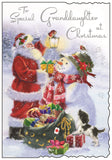 Granddaughter Christmas card - Jonny Javelin Christmas card