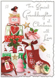 Granddaughter Christmas card - Jonny Javelin Christmas card