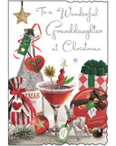 Granddaughter Christmas card - Jonny Javelin Christmas card