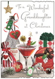 Granddaughter Christmas card - Jonny Javelin Christmas card