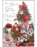 Sister Christmas card - Jonny Javelin Christmas