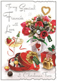 To my Fiancée Christmas card - Jonny Javelin Christmas card