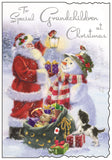 Grandchildren Christmas card - Jonny Javelin Christmas card