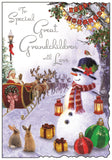 Great Grandchildren Christmas card - Jonny Javelin Christmas card
