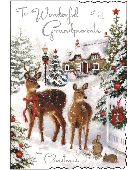 Grandparents Christmas card - Jonny Javelin Christmas card