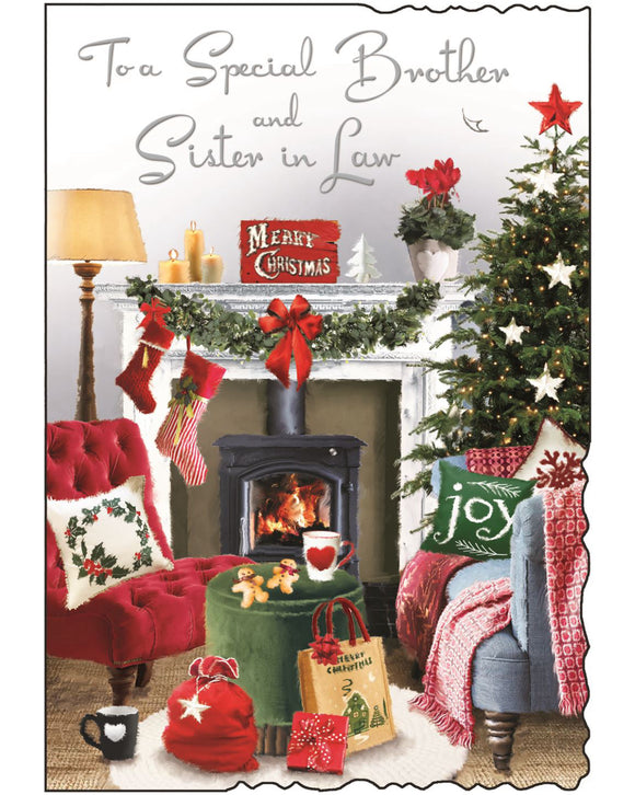 Brother and Sister-in-Law - Jonny Javelin Christmas card