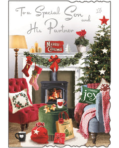 Son & Partner Christmas card - Jonny Javelin Christmas card