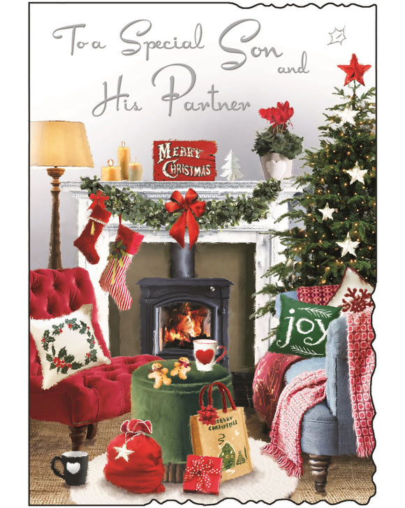 Son & Partner Christmas card - Jonny Javelin Christmas card