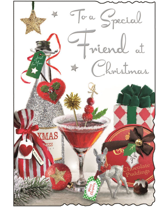 Special Friend Christmas card - Jonny Javelin Christmas card