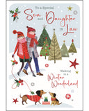 Son & Daughter-in-Law Christmas card - Jonny Javelin Christmas card