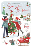 Son & Girlfriend Christmas card - Jonny Javelin Christmas card