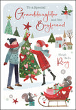 Granddaughter & Boyfriend Christmas card - Jonny Javelin Christmas card