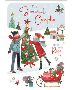 Special Couple Christmas card - Jonny Javelin Christmas card