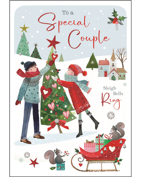 Special Couple Christmas card - Jonny Javelin Christmas card