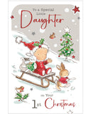 Daughter's 1st Christmas - Jonny Javelin Christmas card