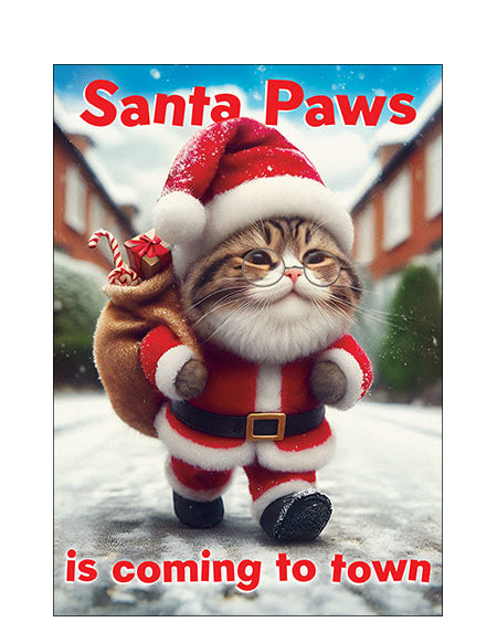 Santa Paws - funny Christmas card