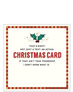 An Actual Christmas card