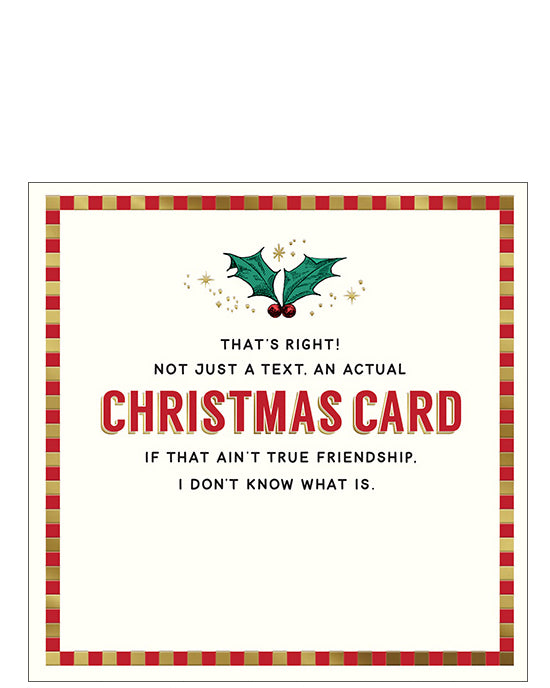 An Actual Christmas card