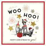 Yappy Christmas - cute dogs Christmas card