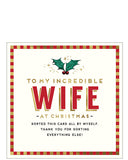 To my incredible Wife - funny Christmas card