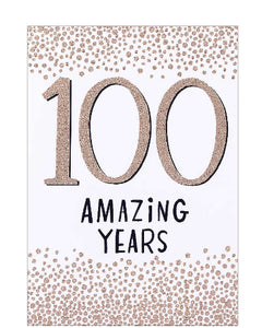 100 Amazing Years - 100th birthday card