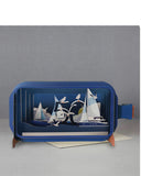 Message in a Bottle - pop up 50th Birthday card