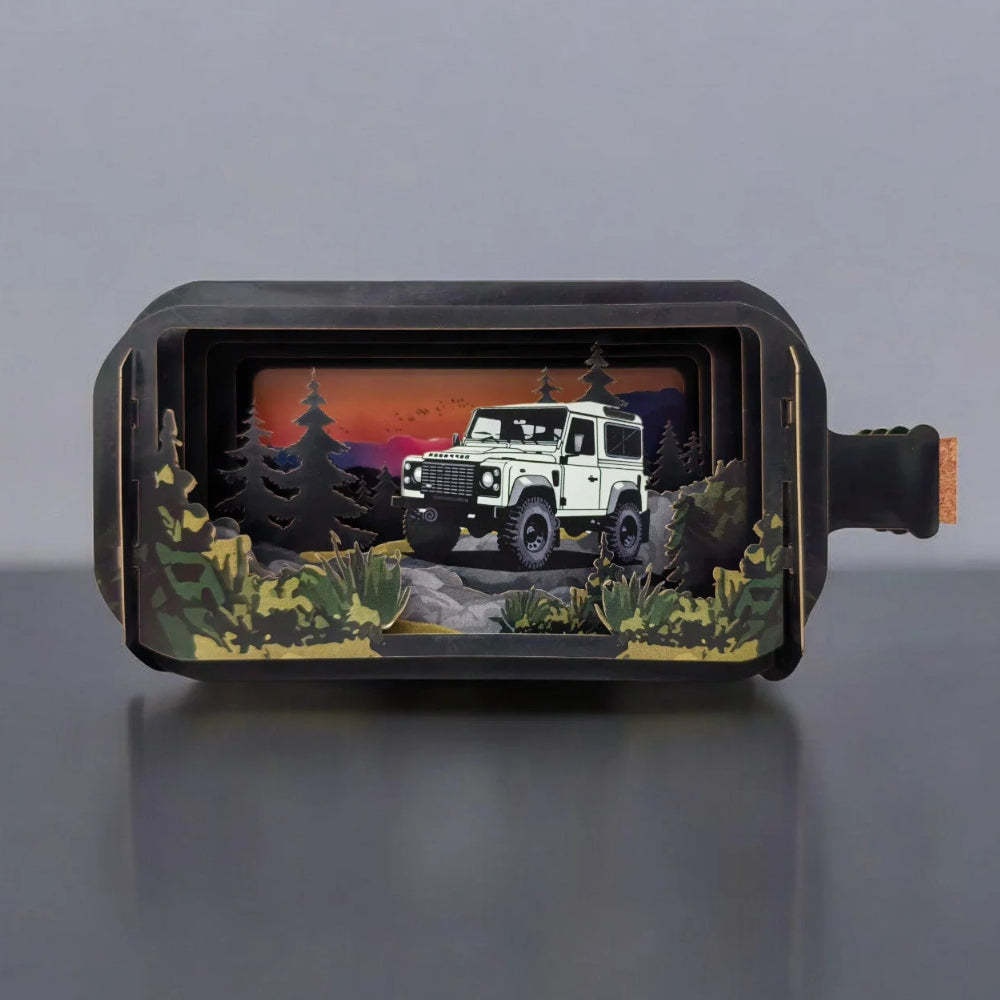Landrover - Message in a Bottle pop up card