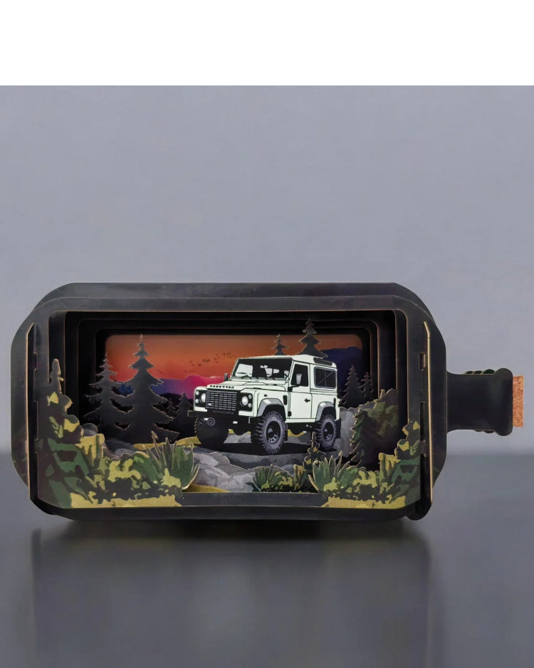 Landrover - Message in a Bottle pop up card