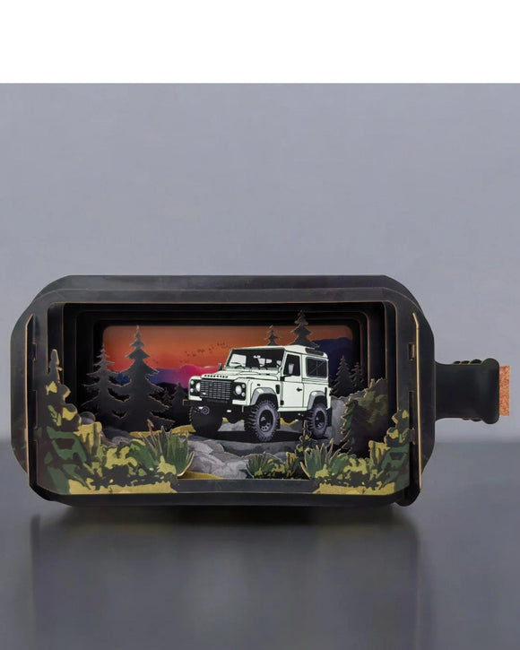 Landrover - Message in a Bottle pop up card