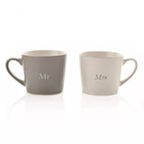 Mr & Mrs - set of 2 mugs