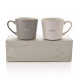 Mr & Mrs - set of 2 mugs
