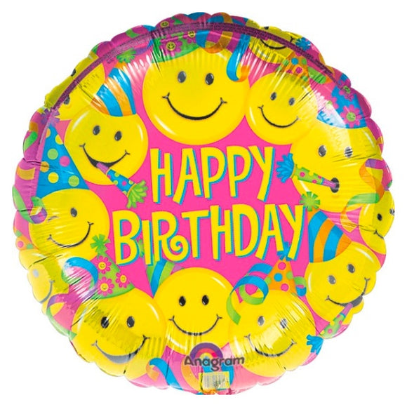 Birthday Smiles - Helium-Filled Balloon
