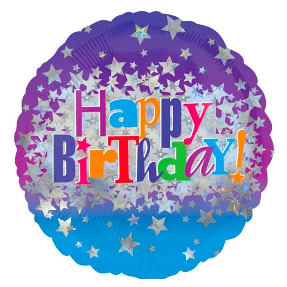 Birthday stars -  Helium-Filled Balloon